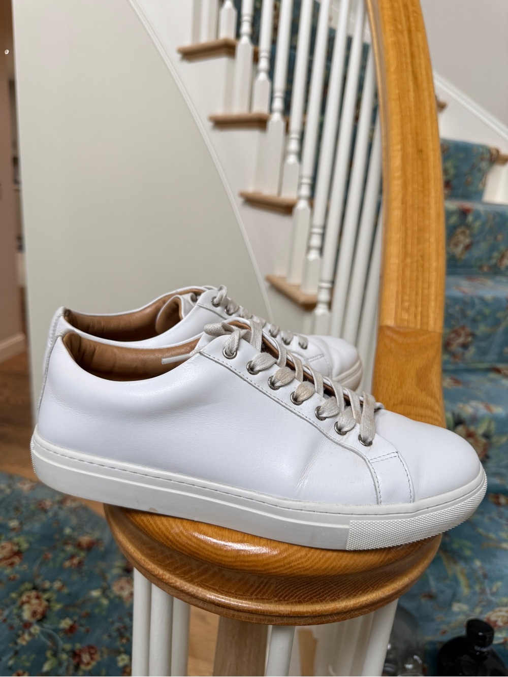 Thursday Everyday Premier White Leather Lace Up Sneakers Men’s 9 Wmn 10.5